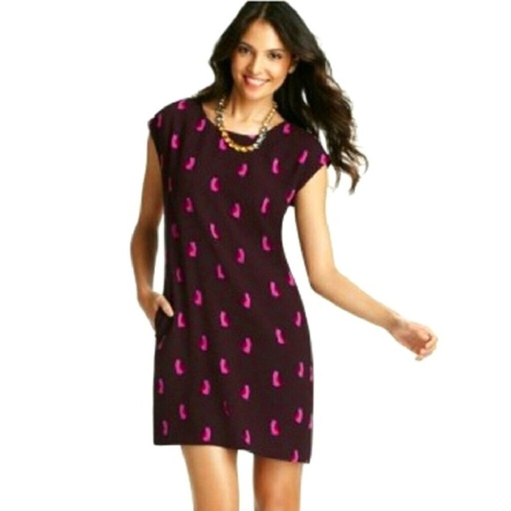 Loft Cat Print Swing Dress